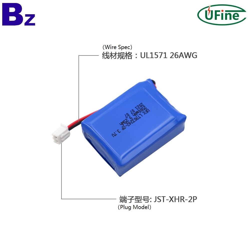 UFX_903242-2P_2500mAh_3.7V_Polymer_Li-ion_Battery_2_