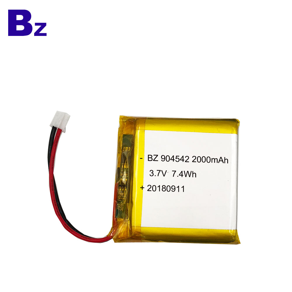 904542 2000mAh 3.7V Lipo Battery