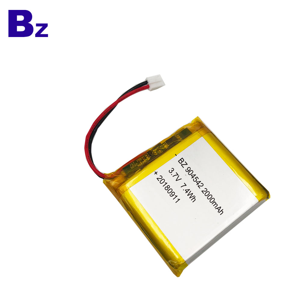 ODM 2000mAh 3.7V Rechargeable Battery