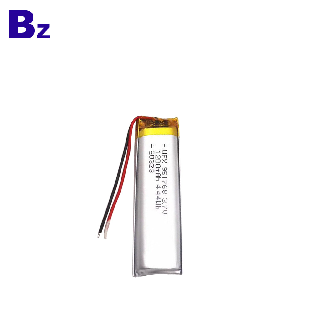 951768 3.7v 1200mAh Lithium Battery