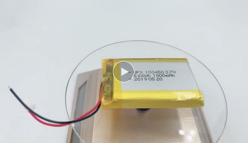 103450 1800mAh 3.7V Lipo Battery with UL Certificate